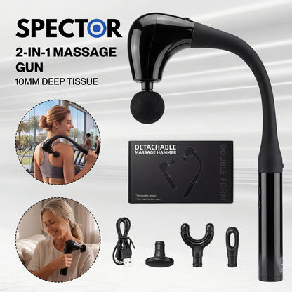 Spector Massage Gun Deep Tissue Back Muscle Percussion Massager Faster Relief